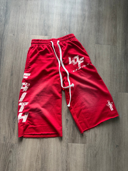 Red Sweat Shorts