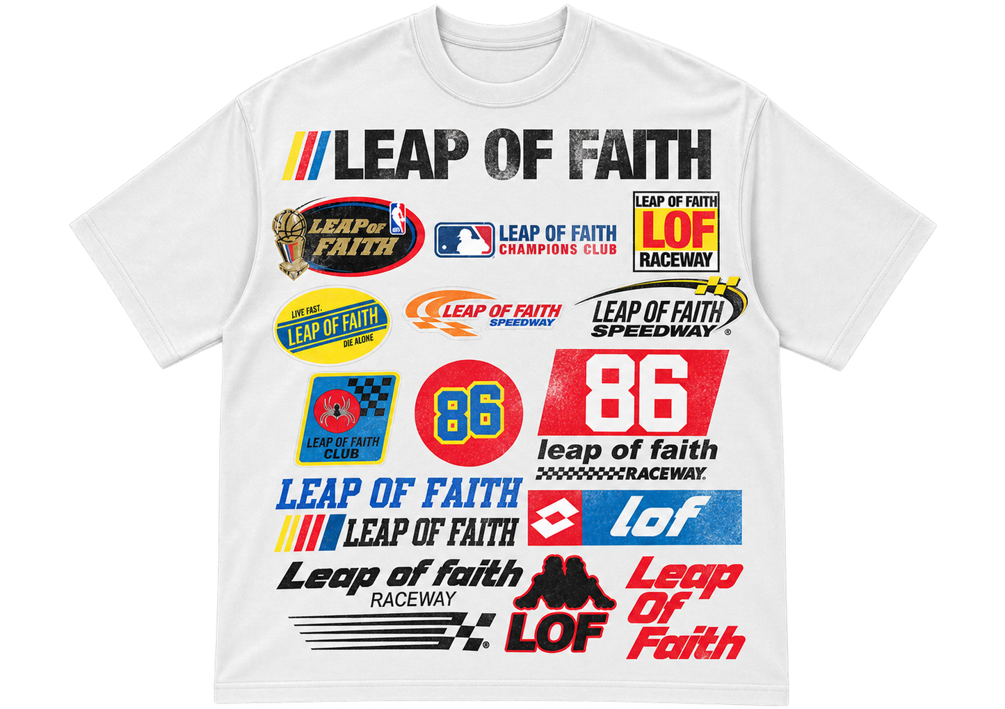White “Raceway” Tee