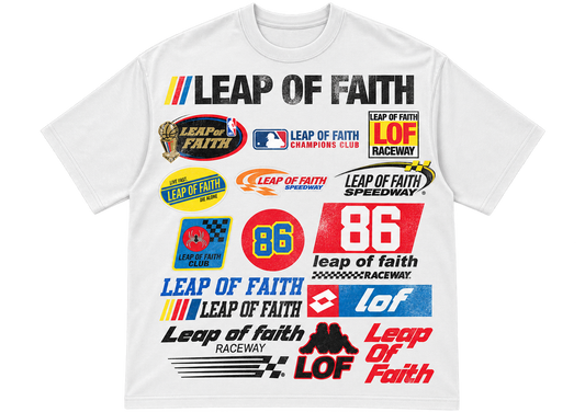 White “Raceway” Tee