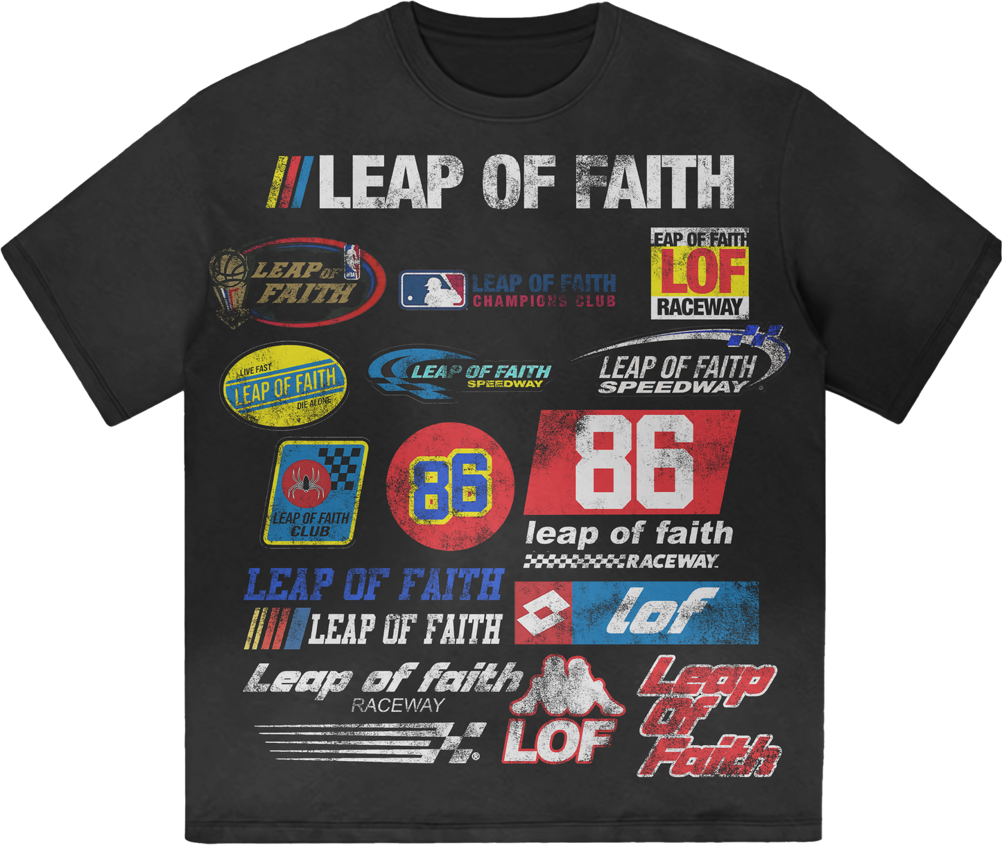 Black “Raceway” Tee