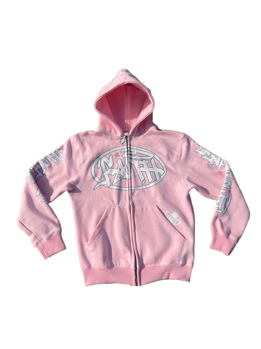 Zip-Up Jacket (Pearl Pink)