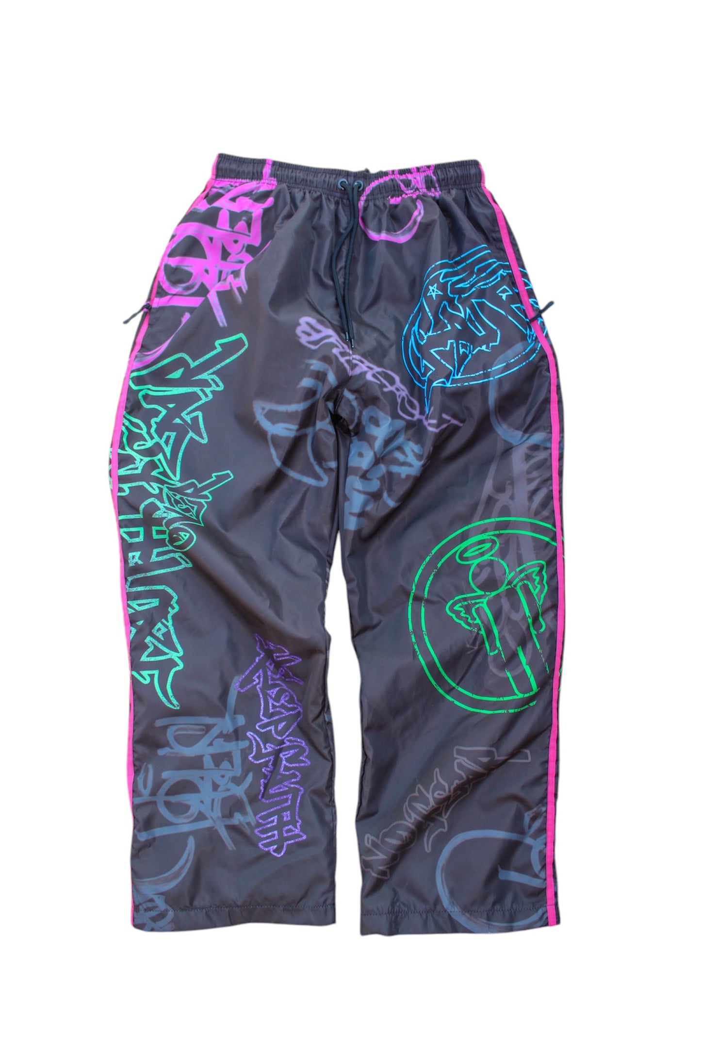 MultiColor "Graffiti Windbreaker Pants"