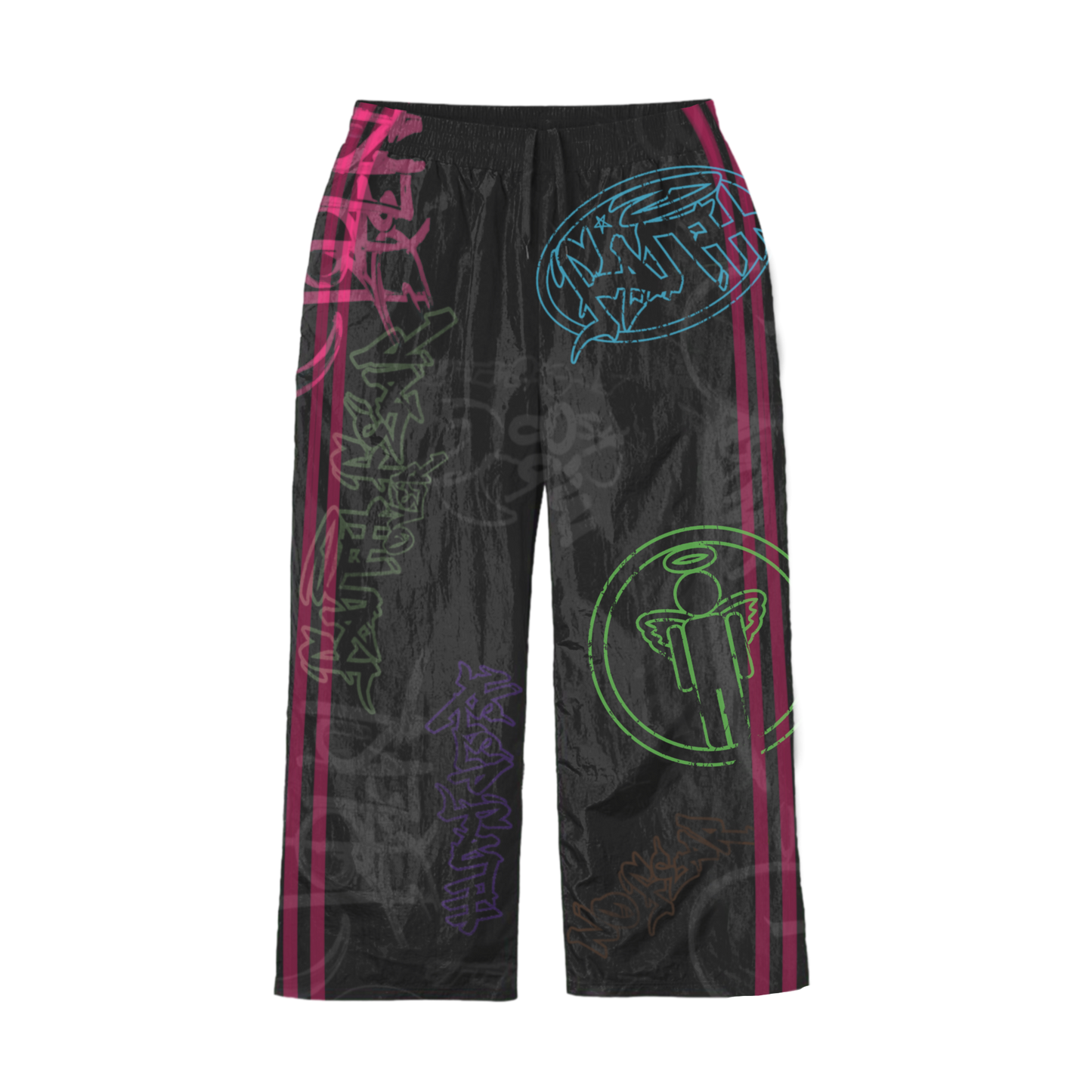 MultiColor "Graffiti Windbreaker Pants"