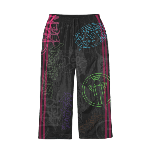 MultiColor "Graffiti Windbreaker Pants"